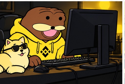 Spurdo at computer
